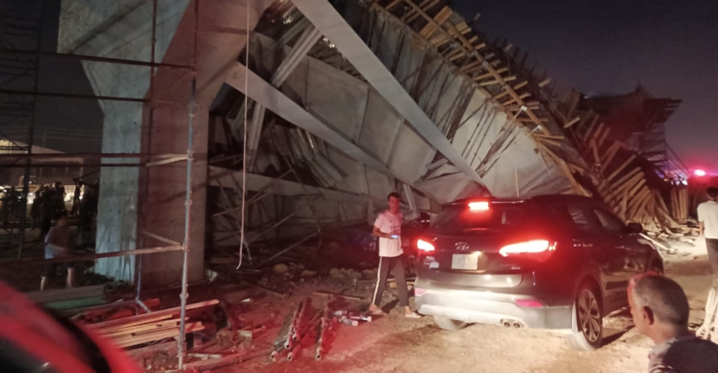 Kerbela'da yapımı süren köprü çöktü: 5 kişi yaralandı