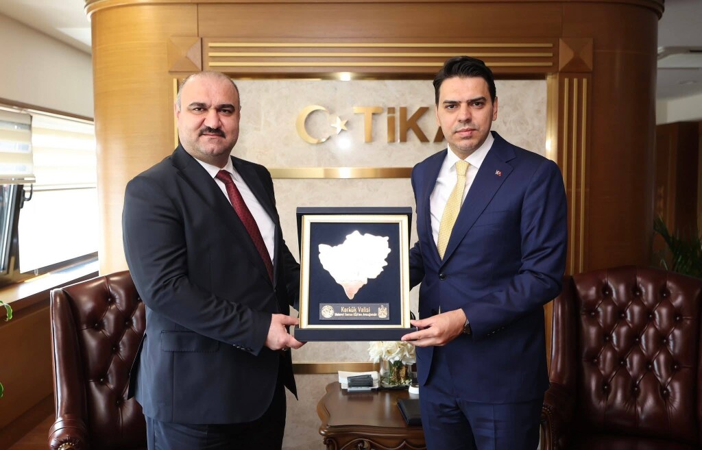 Kerkük Valisi Mehmet Seman Ağa, TİKA Başkanı Abdullah Eren ile görüştü