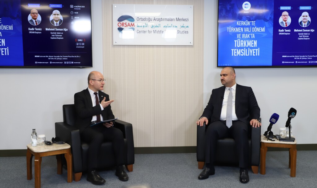 Kerkük Valisi Mehmet Seman Ağa, ORSAM'daki panelde konuştu