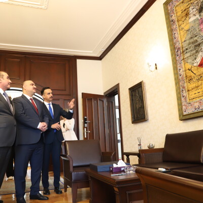 Kerkük Valisi ve ITC Başkanı Mehmet Seman Ağa, Irak'ın Ankara Büyükelçiliğini ziyaret etti