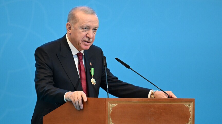Türkiye Cumhurbaşkanı Erdoğan: Kazakistan'dan daha fazla petrolü dünya pazarlarına ulaştırmayı arzu ediyoruz