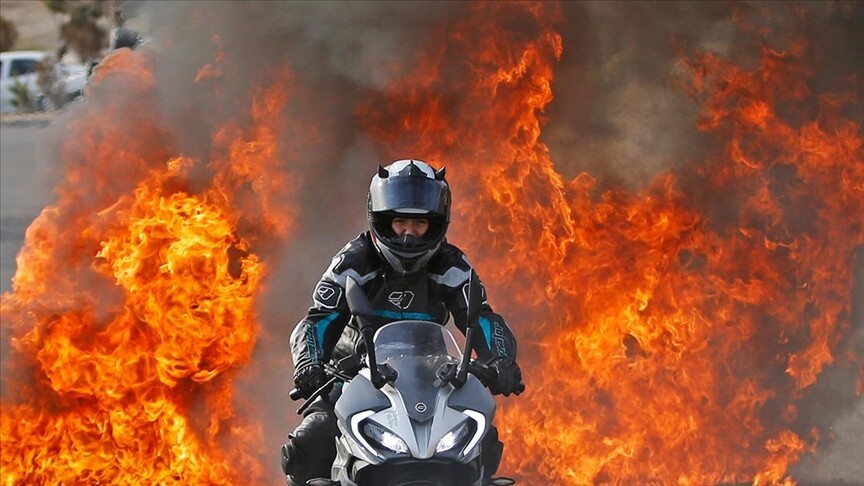 İran'da sinema ve dizilerde rol alan kadın dublörler cesaret ve yetenekleriyle öne çıkıyor