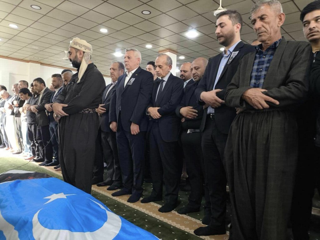 Türkmen Bayat Aşiret Başkanı Hüseyin Alluş için Kifri'de cenaze töreni düzenlendi