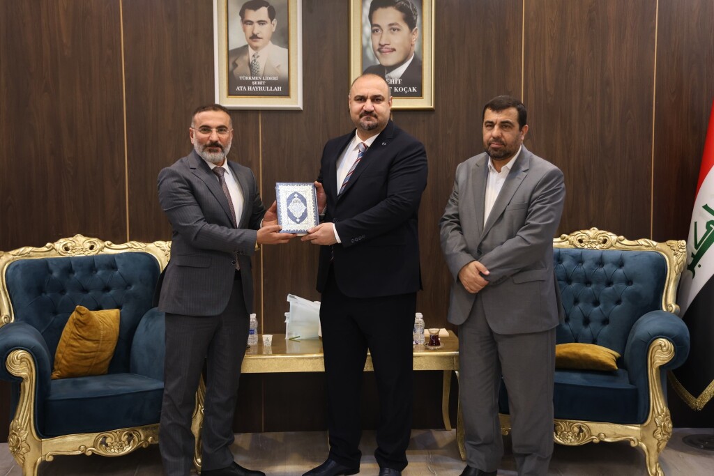 ITC Genel Başkanı Ağa, Kerkük Sünni Vakfı'ndan bir heyeti kabul etti