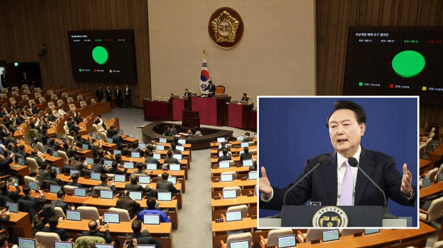 Güney Kore'de meclis Devlet Başkanı Yoon'un görevden alınması için oylama yapacak