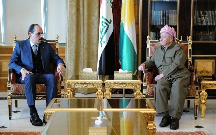 Türkiye Milli İstihbarat  Başkanı İbrahim Kalın, Mesut Barzani'yi ziyaret etti
