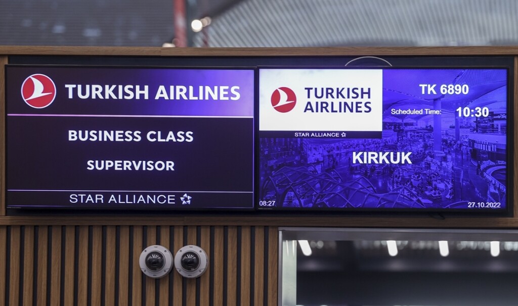 Türk Hava Yolları İstanbul-Kerkük direkt uçuşlarına başladı