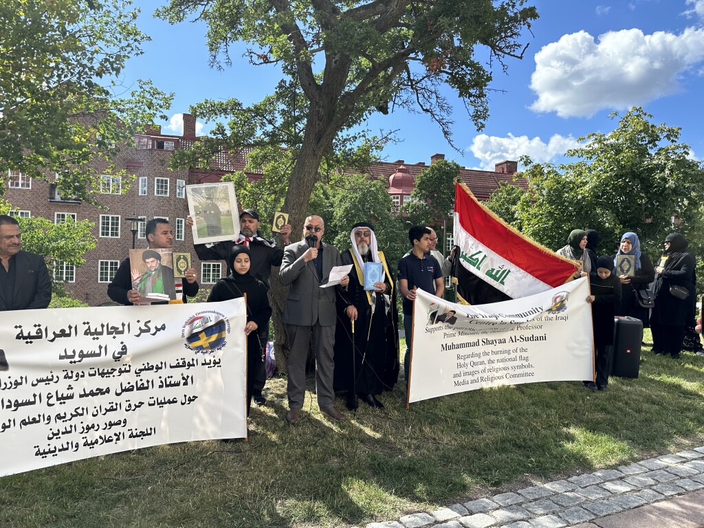 İsveç'te Kur'an-ı Kerim'e ve Irak bayrağına saygı programı düzenlendi