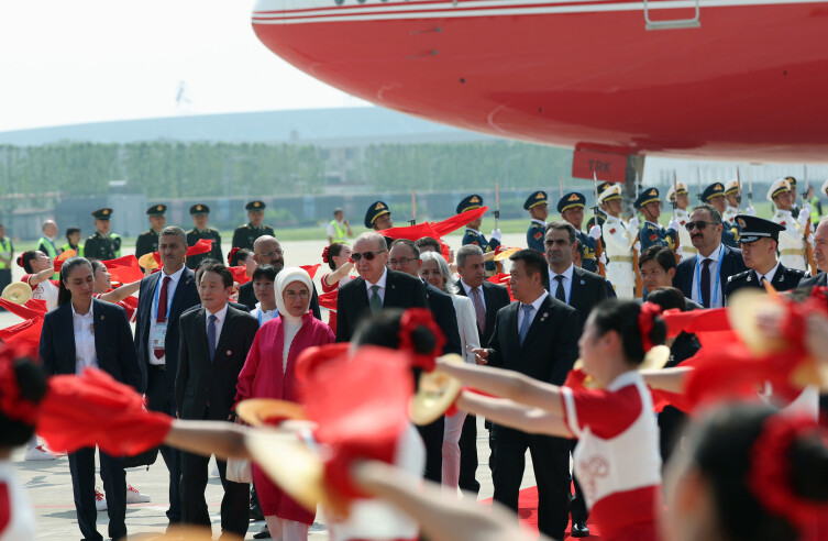 Türkiye Cumhurbaşkanı Erdoğan Çin'de