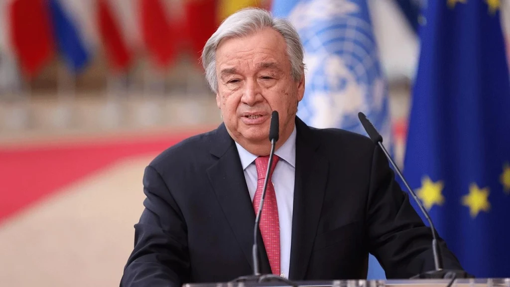 Guterres, terör örgütü PKK'nın fesih ve silah bırakma kararından duyduğu 