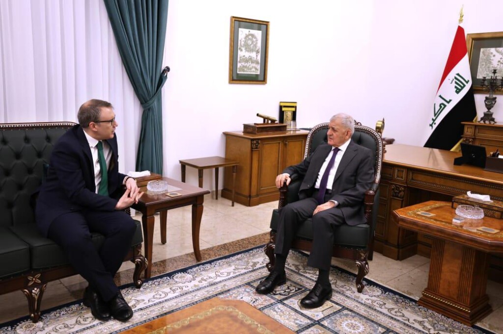 Cumhurbaşkanı Reşid, Türkiye'nin Bağdat Büyükelçisini kabul etti