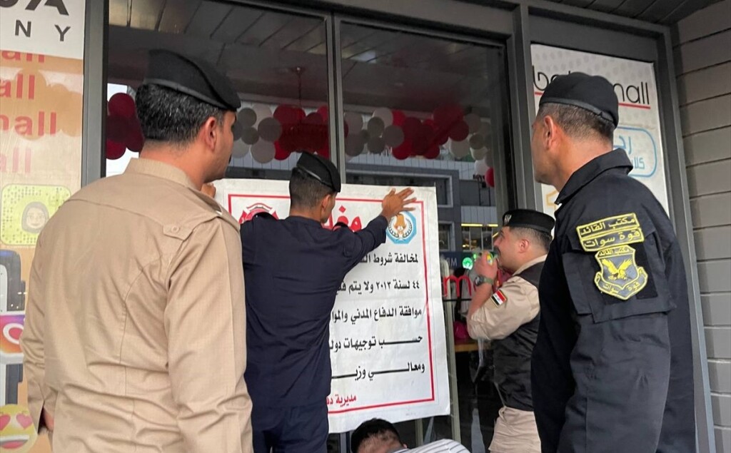 Kerkük'te yangına karşı risk oluşturdukları gerekçesiyle 80'in üzerinde işyeri kapatıldı