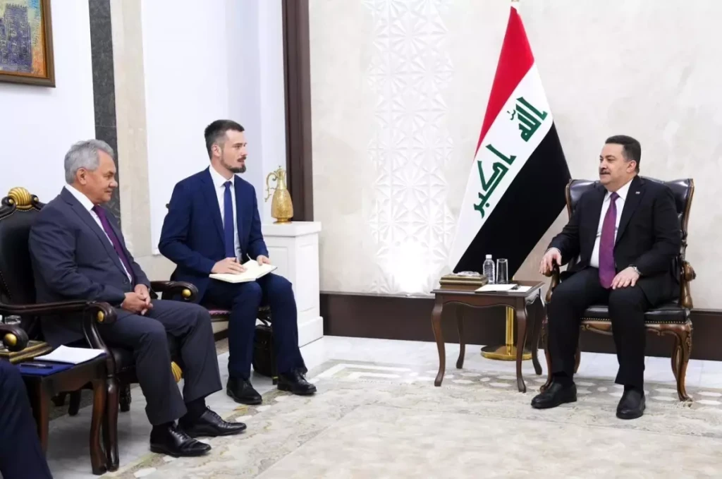 Başbakan Sudani, Rusya Güvenlik Konseyi Sekreteri Sergey Şoygu’yu kabul etti