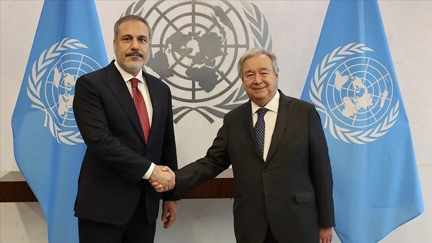 Türkiye Dışişleri Bakanı Fidan, BM Genel Sekreteri Guterres ile görüştü