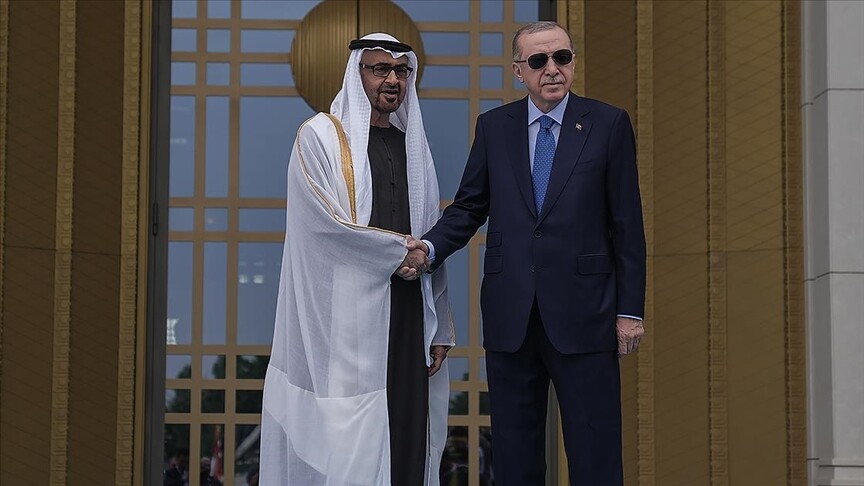 Türkiye Cumhurbaşkanı Erdoğan, BAE Devlet Başkanı Al Nahyan'ı resmi törenle karşıladı
