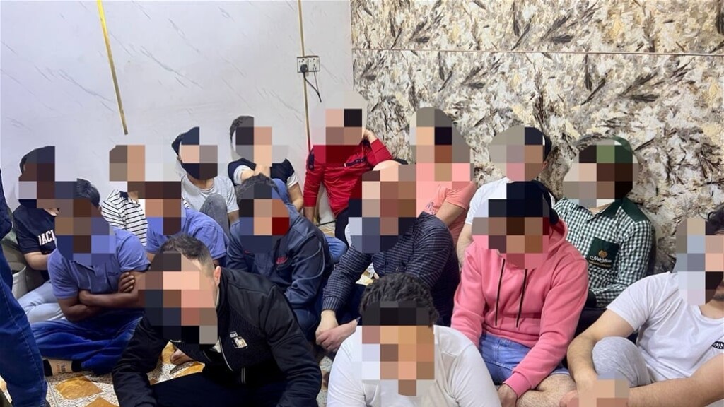 Anbar'da 19 yabancı kaçak işçi gözaltına alındı