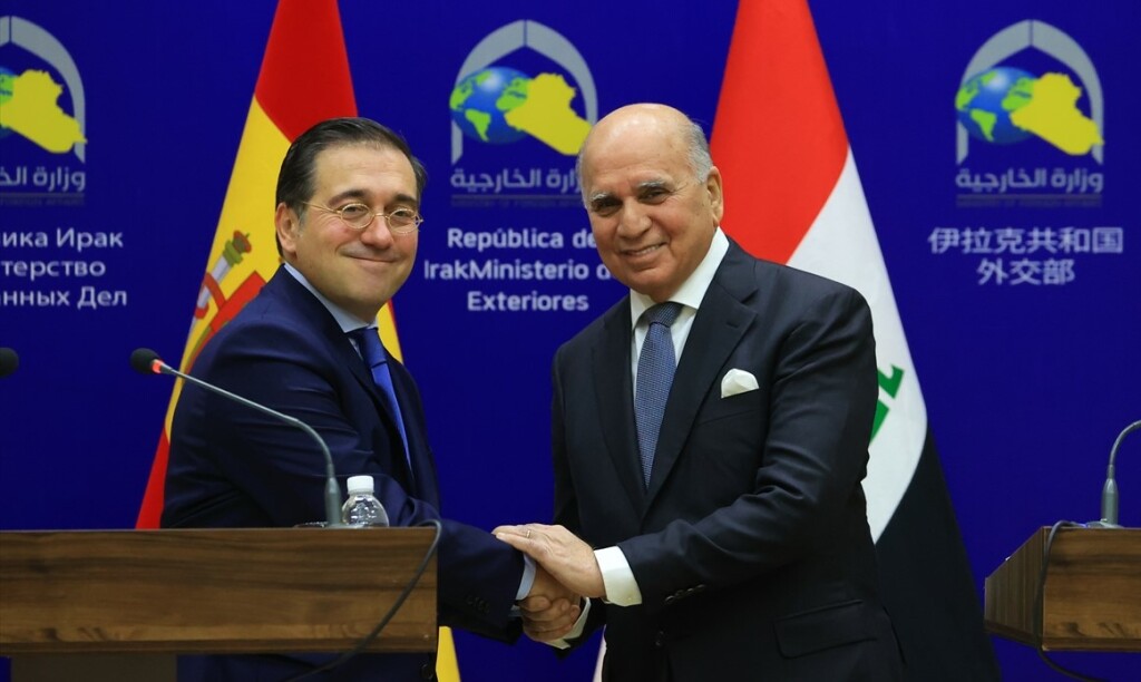 Dışişleri Bakanı Hüseyin, Bağdat'ta İspanyol mevkidaşıyla bir araya geldi