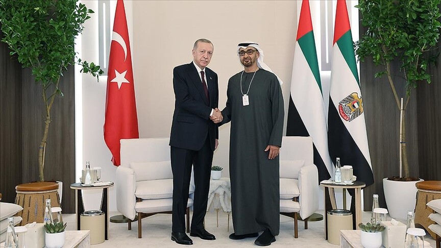 Türkiye Cumhurbaşkanı Erdoğan, BAE Devlet Başkanı Al Nahyan ile görüştü