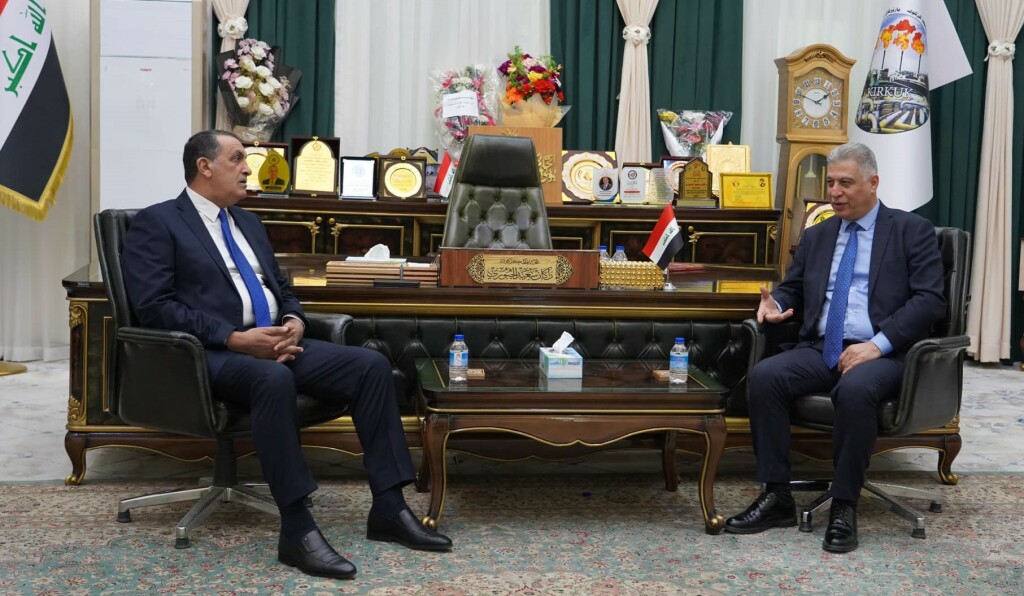 ITC Kerkük Milletvekili Erşat Salihi ile Kerkük Valisi Rakan Said bir araya geldi