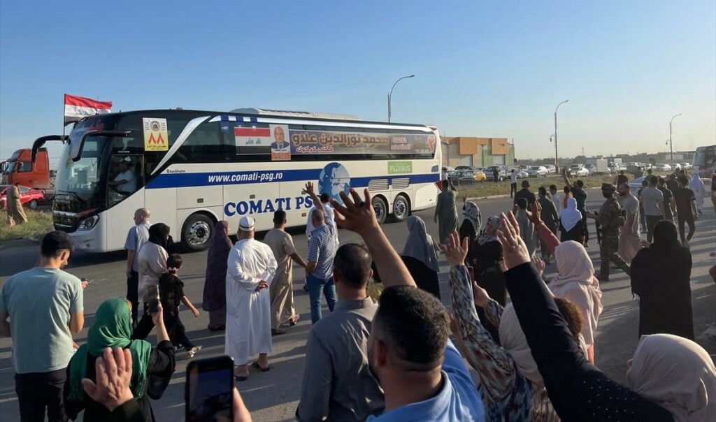 Kerkük'ün ilk hac kafilesi, kutsal topraklara uğurlandı