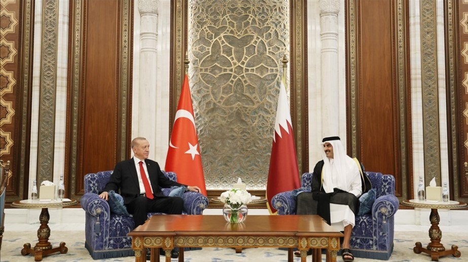 Türkiye Cumhurbaşkanı Erdoğan, Katar Emiri Al Sani ile görüştü