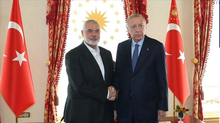 Türkiye Cumhurbaşkanı Erdoğan, Hamas Siyasi Büro Başkanı İsmail Heniyye ile görüştü