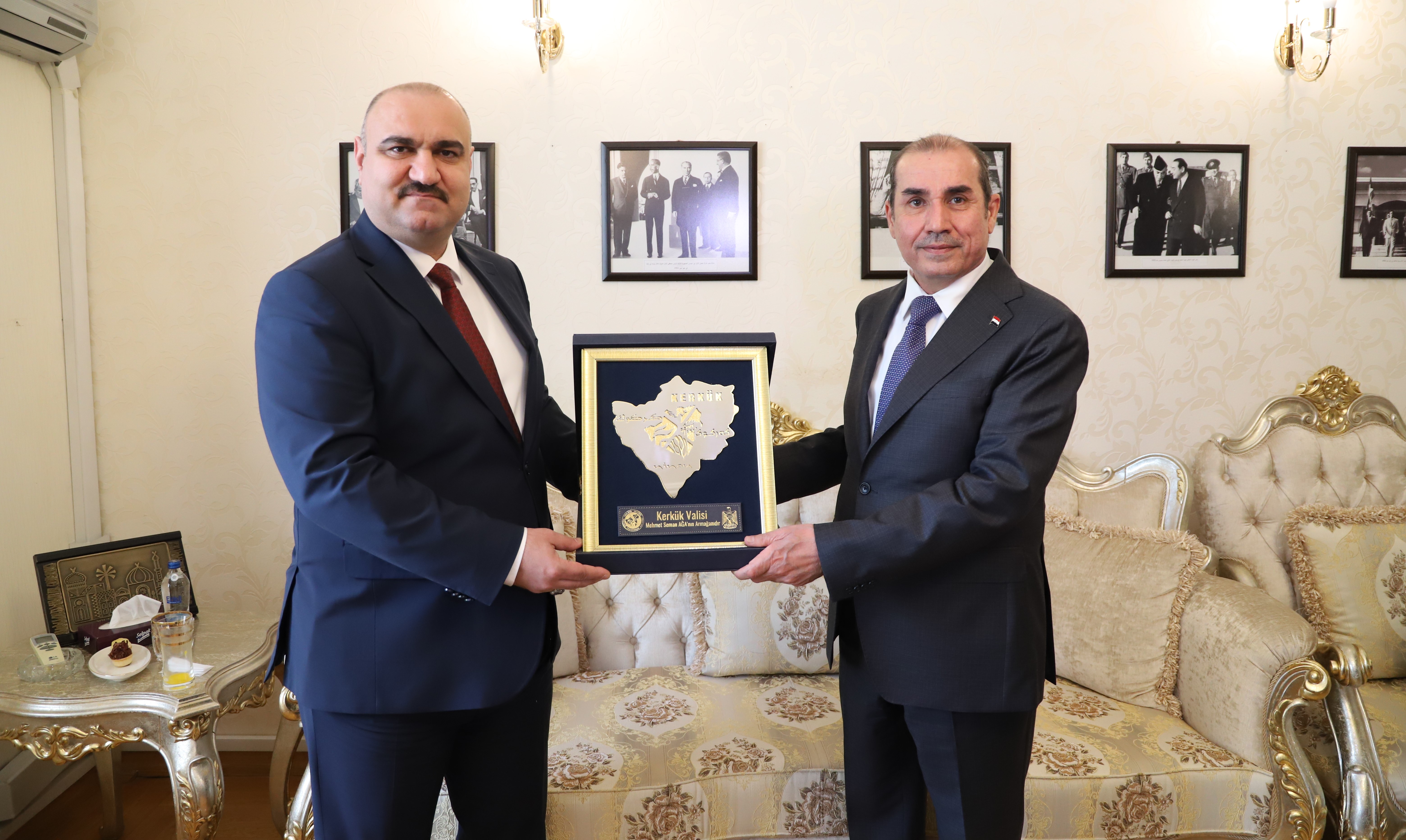 Kerkük Valisi ve ITC Başkanı Ağa, Irak’ın Ankara Büyükelçisi Lecmavi ile görüştü