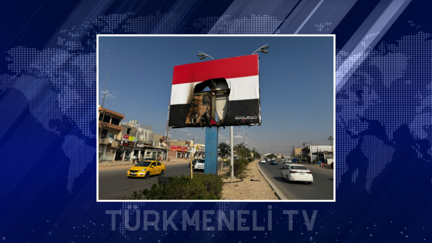 ITC Genel Başkanı Mehmet Seman Ağa’nın talimatıyla asılan Irak bayrağı ateşe verildi