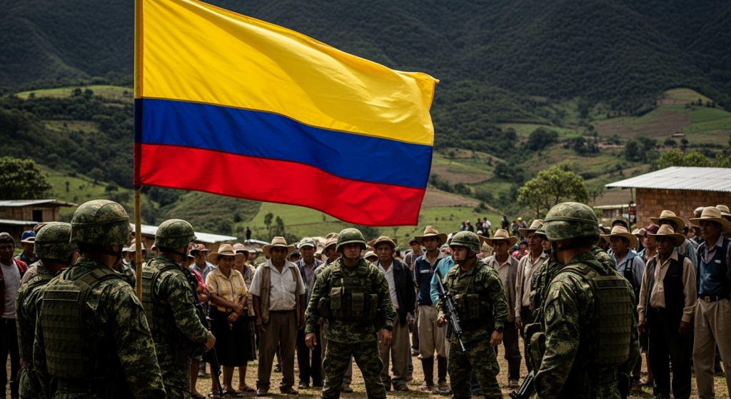 Kolombiya'da operasyondan dönen 45 asker yaklaşık 600 kişilik grup tarafından alıkonuldu
