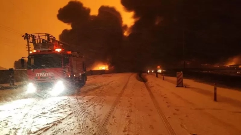 Irak-Türkiye Ham Petrol Boru Hattında Patlama Meydana Geldi
