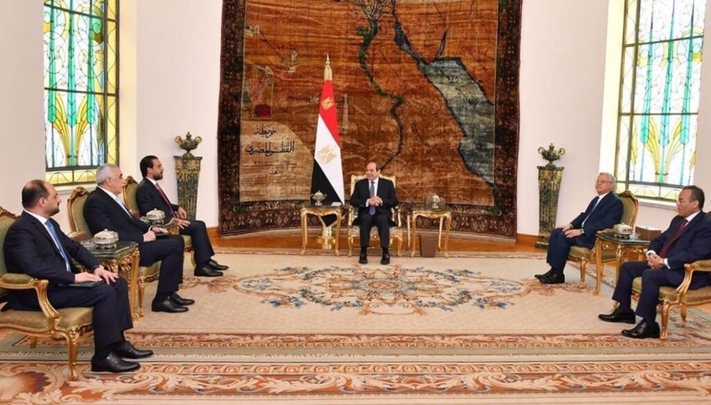 Meclis Başkanı Halbusi, Mısır Cumhurbaşkanı Sisi ile 