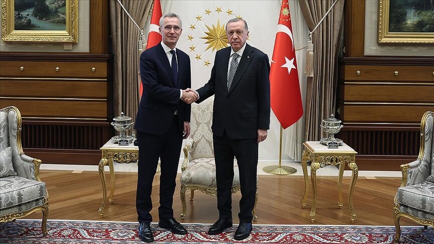 Erdoğan, NATO Genel Sekreteri Stoltenberg'i kabul etti
