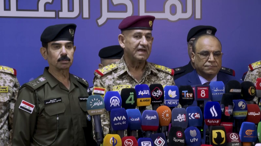 Irak Seçim Güvenlik Komitesi Başkanı Muhammedavi, basın açıklamasında bulundu