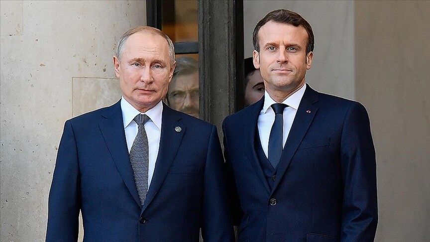Macron, savaş sürdüğü müddetçe Rusya'ya baskı yapılması gerektiğini belirtti