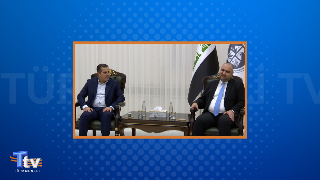 Kerkük Valisi Ağa, Selahattin İl Meclisi Türkmen üyesi Atıf Neccar ve beraberindeki heyeti kabul etti