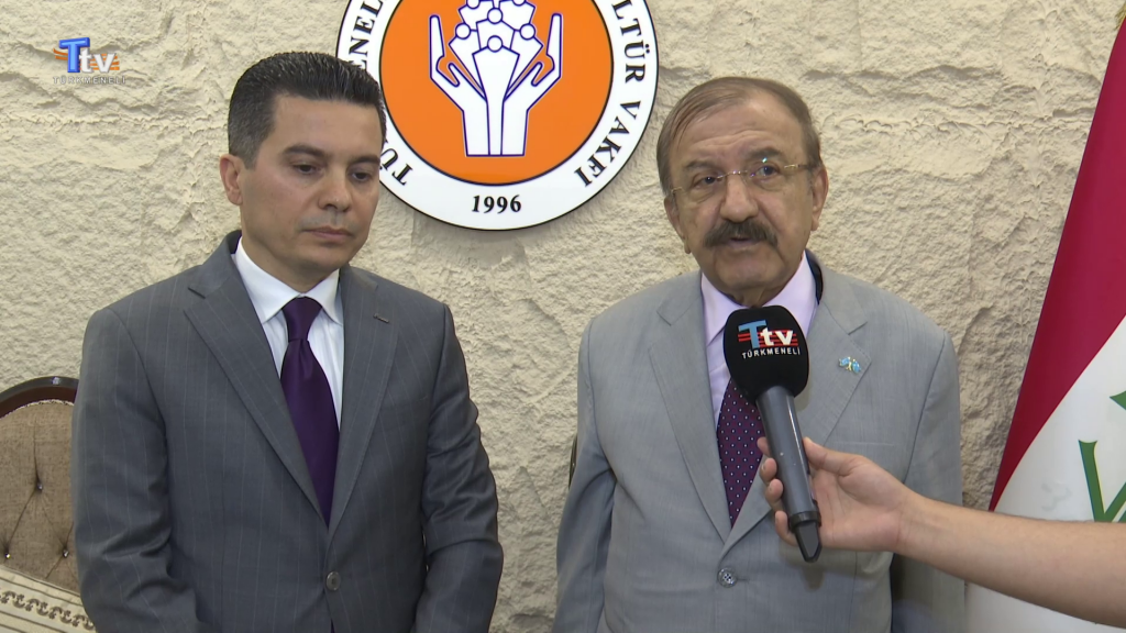 Türkmeneli Vakfı Başkanı, Akademisyenler Birliği başkanıyla görüştü.