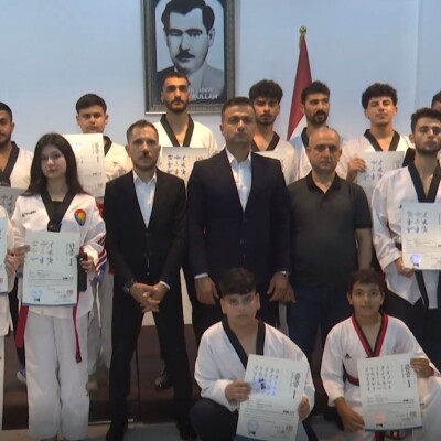 Türkmen sporculardan tekvandoda büyük başarı: Siyah kemer törenle verildi