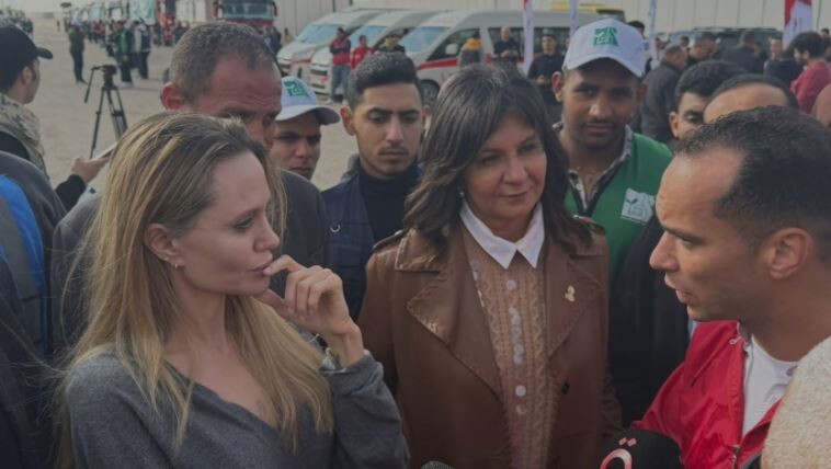 Angelina Jolie Gazze için Mısır’da
