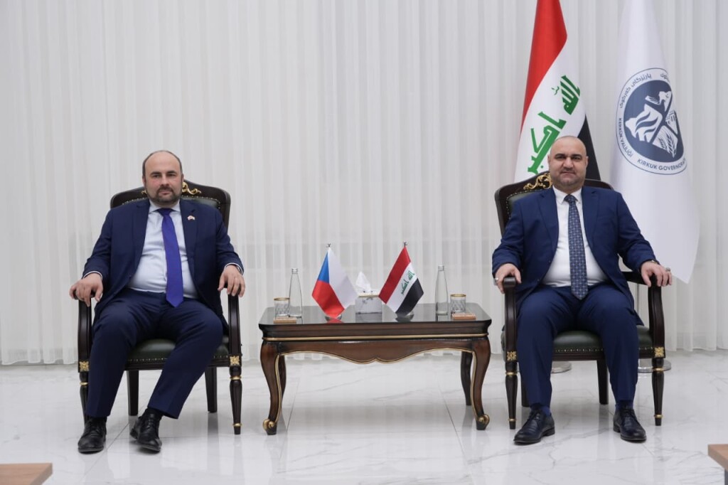 Kerkük Valisi Mehmet Seman Ağa, Çek Cumhuriyeti’nin Irak Büyükelçisi Yan Şnaydov’u kabul etti