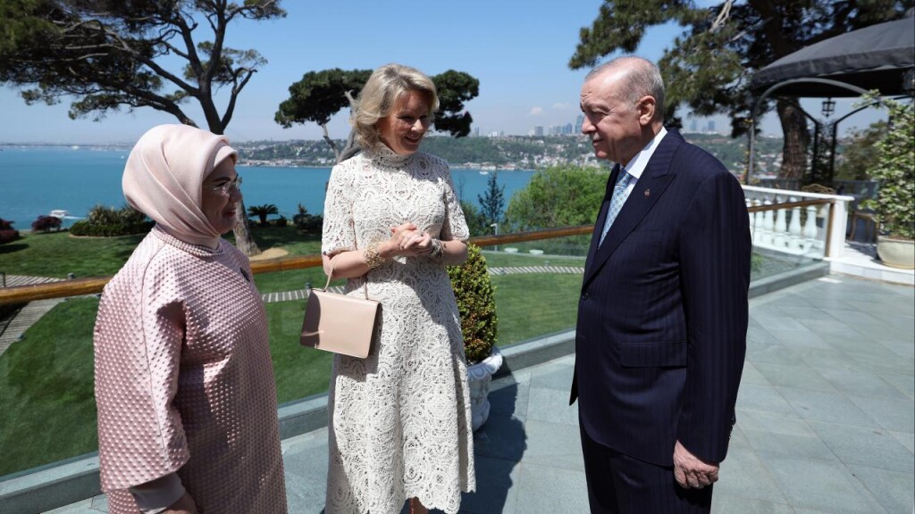 Türkiye Cumhurbaşkanı Erdoğan, Belçika Kraliçesi Mathilde'yi kabul etti
