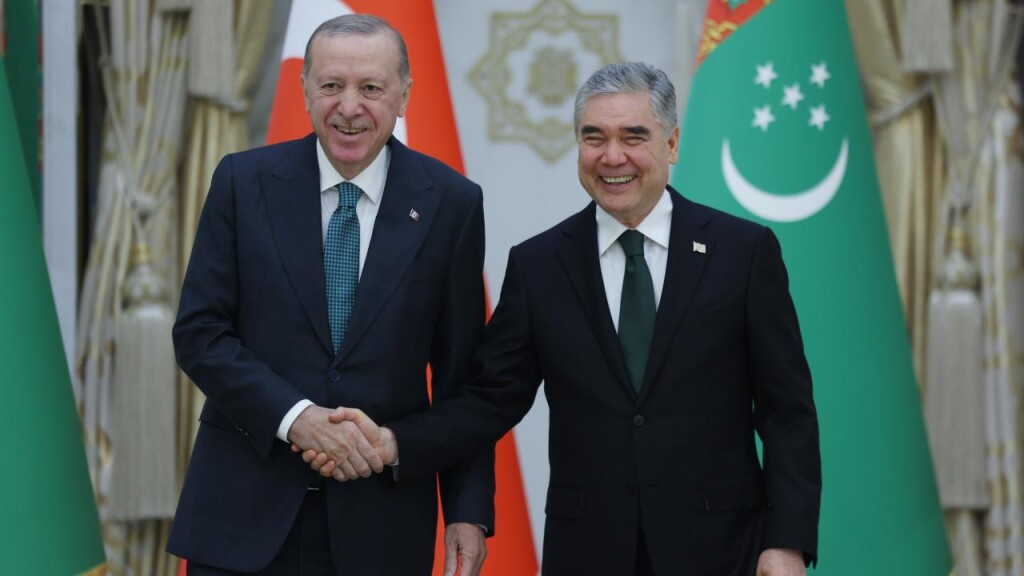 Türkiye Cumhurbaşkanı Erdoğan Türkmenistan'da