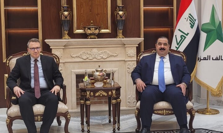 Türkiye'nin Bağdat Büyükelçisi Anıl Bora İnan ile Azm İttifakı Lideri Musenna Semarrai bir araya geldi