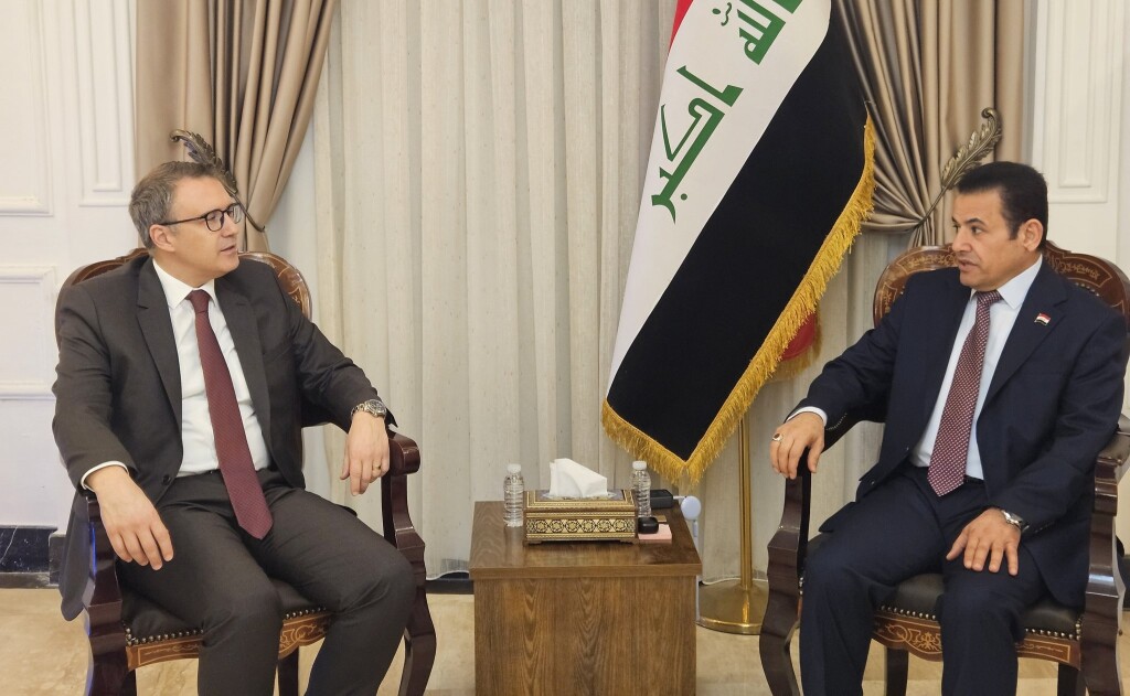 Türkiye’nin Bağdat Büyükelçisi Anıl Bora İnan, Irak Ulusal Güvenlik Müsteşarı Kasım Araci ile Bağdat’ta bir araya geldi