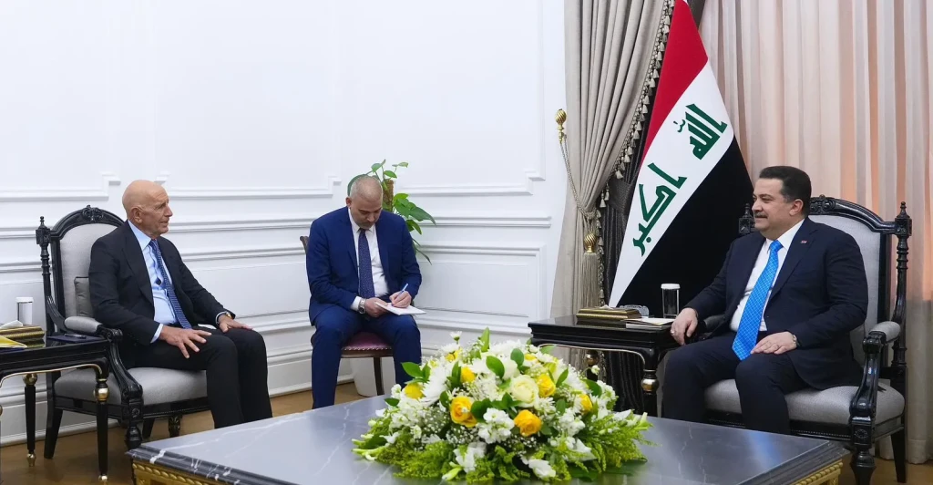 Başbakan Sudani, ABD Başkanı’nın Suriye Özel Temsilcisi Barrack ile bir araya geldi