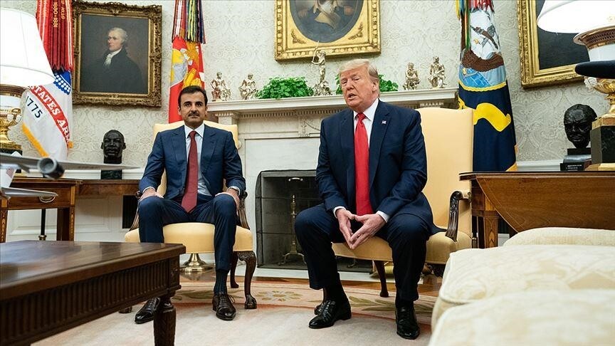 Katar Emiri ile Trump, bölgesel gerilimleri azaltmaya yönelik çabaları görüştü