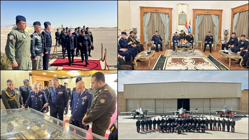 Türk Hava Kuvvetleri Komutanı Orgeneral Kadıoğlu, Mısır'da mevkidaşı Tümgeneral Saqr ile görüştü