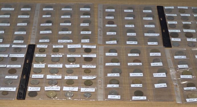 Bağdat’ta Osmanlı ve dünya tarihinden nadir pullar ile madeni paralar sergilendi