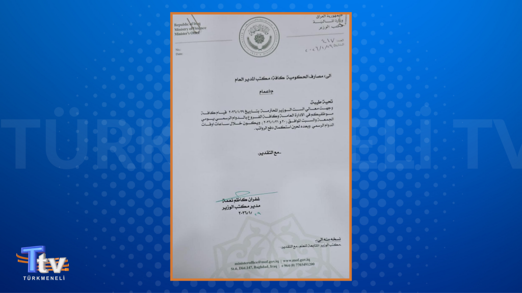 Irak Maliye Bakanı’ndan resmî mesai talimatı: Memur maaşları için Cuma ve Cumartesi çalışma kararı