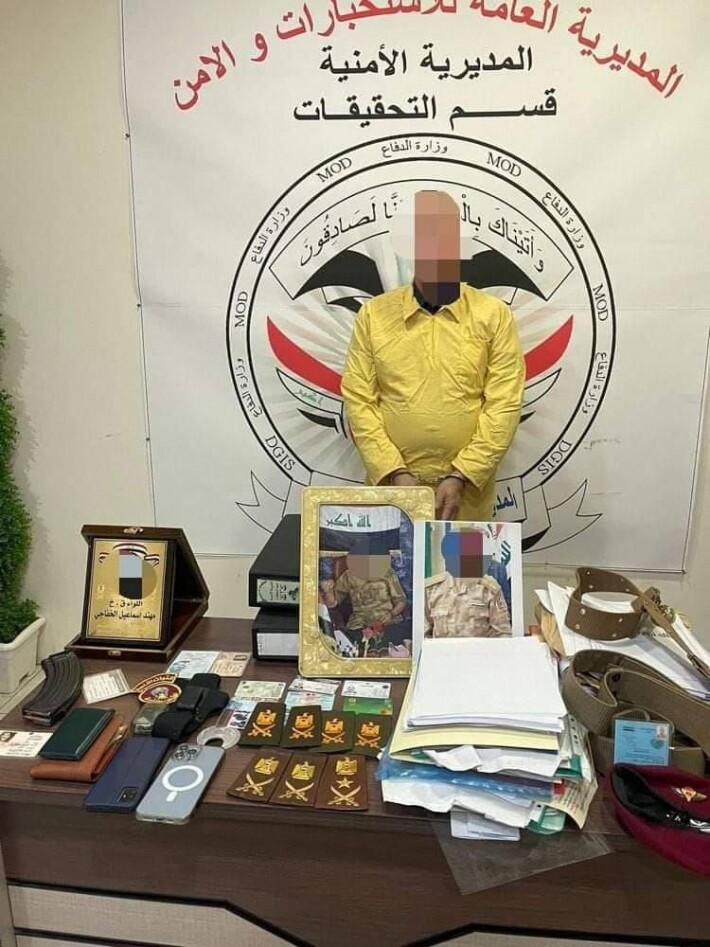 Irak ordusundan üst rütbeli subay sahte belgelerle tutuklandı