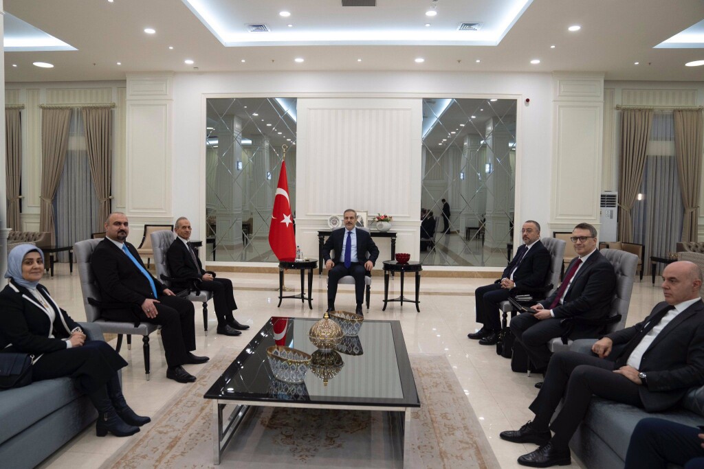 Türkiye Dışişleri Bakanı Hakan Fidan, ITC Genel Başkanı Hasan Turan'ı kabul etti